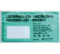 Pochette d'accompagnement DL papier vert foncé 1.000p.