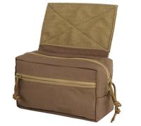 Pochette d'action Tactique, Pochette Pendante, Pochette D'organisation D'outils Utilitaires Molle, Pochette de Vidage Administrative avec Panneau Auto-agrippant(Brown)