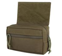Pochette d'action Tactique, Pochette Pendante, Pochette D'organisation D'outils Utilitaires Molle, Pochette de Vidage Administrative avec Panneau Auto-agrippant(Green)