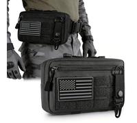 Pochette d'administration tactique Molle, sac utilitaire EDC pour outils avec panneau de brassage auto-agrippant, pochettes modulaires horizontales