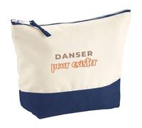 Pochette Danser pour Exister - Pouch - Idée Pochette Rangement Cadeau Anniversaire Fête Original Famille Travail Départ Collègue Retraite Noël. - Rose&Corail - 2
