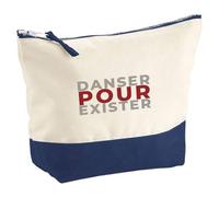 Pochette Danser pour Exister - Pouch - Idée Pochette Rangement Cadeau Anniversaire Fête Original Famille Travail Départ Collègue Retraite Noël. - Gris&Bordeaux - 1
