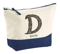 Pochette David Lettre Viking | Grand Format | Idée Cadeau Prénom Motard Jeux de Rôle Vidéo Anniversaire Oncle Parrain Beau Papa Collègue Départ Retraite Noël