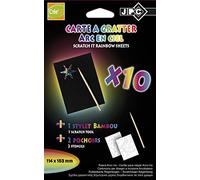 Pochette de 10 cartes à gratter Arc-en-ciel