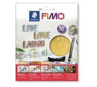 Staedtler Fimo accessoires Blister 10 feuilles métalliques Or 14x14 cm 8781-11