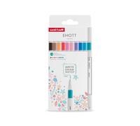 Pochette de 10 stylos feutres pointe fine Uniball Emott Pastel Colors