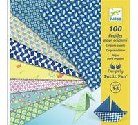 Pochette de 100 feuilles pour origami - Natsu - Djeco Jaune G