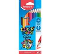 MAPED Etui de 12 crayons couleur COLOR'PEP triangulaire Assortis