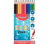 Pochette de 12 crayons de couleurs MAPED SCHOOL PEPS