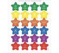 Pochette de 12 feuilles de gommettes enlevables motivation