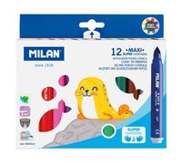 Pochette De 12 Feutres Super-Lavables Taille Maxi Milan