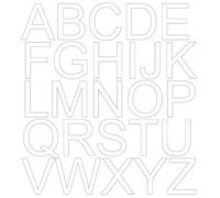 Pochette de 134 lettres adhésives hauteur 5 cm - Blanc