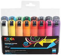 Uni Mitsubishi Pencil – Marqueurs POSCA PC-7M – Pointe large conique – Pochette 16 couleurs