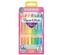 Pochette de 16 Stylos feutres Paper Mate Flair Océan Pointe moyenne 0,7 mm Multicolore E