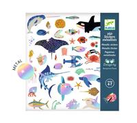 Pochette de 160 Stickers Métallisés sur le Thème de l'Océan pour Enfants