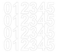 Pochette de 170 chiffres adhésifs hauteur 5 cm - Blanc