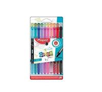 Maped Feutres Graph'Peps - Pointe fine 0,4 mm, 20 couleurs éclatantes