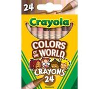 Pochette de 24 crayons à la cire Colours of the World Crayola Multicolore G
