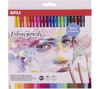 Pochette de 24 crayons de couleur aquarellable Apli