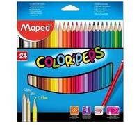 Maped – Pochette 24 crayons de couleur Color' Peps Star – Multicolore G
