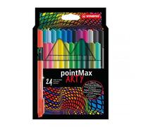 STABILO Fineliner Premium pointMax ARTY – Étui 24 Couleurs assorties