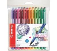 STABILO pointMax - Stylo feutre - Pochette x 24 feutres d'écriture pointe moyenne 0,8 mm - Coloris assortis