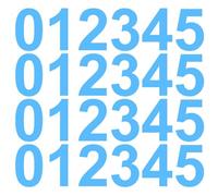 Pochette de 240 chiffres adhésifs hauteur 4 cm - Bleu