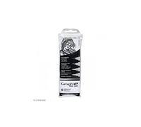 GRAPH'IT Brush Liner pochette de 4 feutres à pointes pinceaux encre pigmentée à base d’eau résistante à la lumière et au gommage, assortiment de 3 Gris + 1 Noir