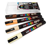 Pochette De 4 Marqueurs À Peinture Uni POSCA PC-3M Set De Neutres Chauds