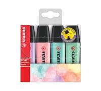 STABILO Boss Original Pastel marqueur 4 pièce(s) Pointe biseautée Lilas, Menthe, Rose, Turquoise