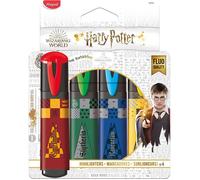 Maped Surligneurs Harry Potter – Pointe biseautée – Pochette de 4