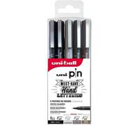 Pochette De 5 Feutres De Dessin Uni Pin Uni-Ball Assortiment