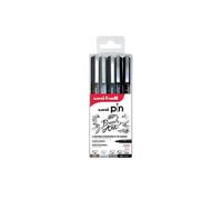 Mitsubishi Pencil – Pochette de 5 feutres Uni Pin – Dessin et écriture – Pointe pinceau