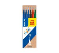 Pochette de 6 recharges pour stylo FriXion pointe moyenne 0,7 mm - assortis