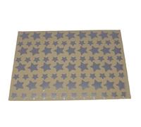 Pochette de 672 gommettes étoiles métallisées argentées