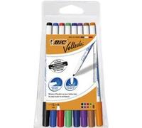 Pochette de 8 feutres effaçables à sec BIC Velleda 1721 Couleurs Assorties Multicolore C