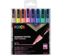 Pochette de 8 marqueurs Posca PC-3M | pointe fine conique
