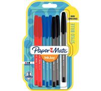 Pochette De 8 Stylos Bille Papermate Inkjoy 100 Pointe Coloris Assortis Classique