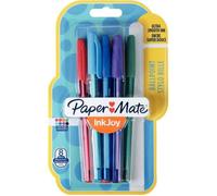 Pochette de 8 stylos bille PaperMate InkJoy 100 pointe coloris assortis fun