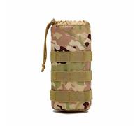Pochette de camping Molle pour bouteille d'eau, en nylon 1000D militaire avec cordon de serrage réglable, s'adapte à la plupart des bouteilles standard (camouflage)
