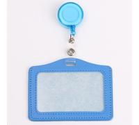 Pochette De Carte De Travail Horizontale De Couleur Unie, Porte-Cartes D'identité D'infirmière, Badges Nominatifs, Étui De Couverture Avec Badge Rétractable, Enrouleur D'étiquette, Accessoires À Clip