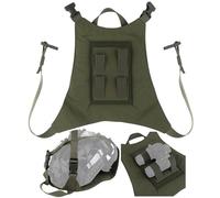 Pochette de Casque à déploiement Rapide Tactique, Pochette de Vision Nocturne équipée, Sangles Molle Militaires, Sac de Rangement de Transport Polyvalent for Le tir(Green)