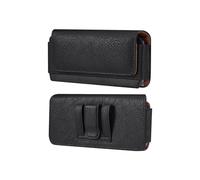 Pochette de Ceinture de Téléphone Portable, Horizontal Sacoche en Cuir de Ceinture Homme, Etui Ceinture Clip Telephone Universel Homme Cuir Housse de Transport Coque Poche Portefeuille avec Boucle