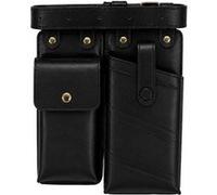 Pochette de ceinture Gallantry Femme Effet Cuir Sangle Ajustable Noir Noir