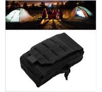 Pochette de ceinture Molle pour téléphone portable Support de Téléphone Portable Sac de Taille Molle sport dos armée Noir
