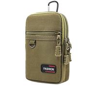 Pochette de Ceinture pour Smartphone - avec 2 Poches pour Porte-Lampe de Poche, Sac d'étui pour téléphone | Pochette de Tactique, étui à téléphone zippé, Petit Sac de Ceinture, idéal pour Les