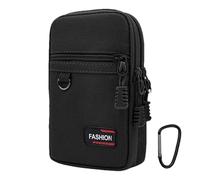 Pochette de Ceinture pour Smartphone - avec 2 Poches pour Porte-Lampe de Poche, Sac d'étui pour téléphone | Pochette de Tactique, étui à téléphone zippé, Petit Sac de Ceinture, idéal pour Les