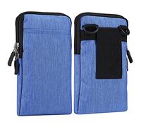 Pochette de Ceinture pour Téléphone Portable Homme, Sac à Épaule et Bandoulière, 7.2" Clip Sacoche Etui Sac Banane Housse de Transport Voyage