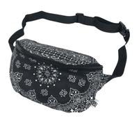Pochette de ceinture - URBAN CLASSICS - Bandana Print Hip Bag - Noir/blanc - 100% Polyester - Unisexe
