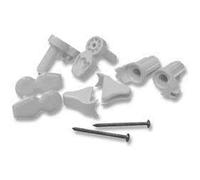 Pochette de charnières avec caches YOUNG A R PENTAGONO AURORA 3 Chromé